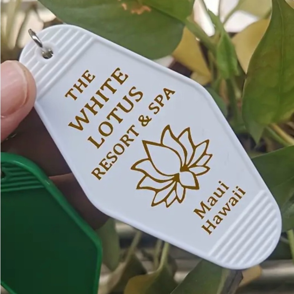 WHITE LOTUS RESORT KEYCHAINS